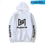 Frdun Tommy Kpop 2019 NEW Team super M NEW Album SuperM Print Hooded sweatshirt Women/Men Clothes Casual Hoodie sweatshirt