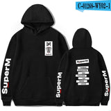 Frdun Tommy Kpop 2019 NEW Team super M NEW Album SuperM Print Hooded sweatshirt Women/Men Clothes Casual Hoodie sweatshirt