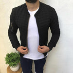 Quality Men's Autumn Pleats Fit Jacket Zipper Casual Cardigan Coat Sports Casual Men Hip Hop Man Jacket Bomber Jackets