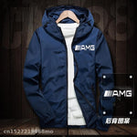 Windproof Jacket for AMG logo in car Jacket Motorcycle Mobike Riding Hooded Suit Windbreaker Racing Suit