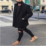 British style Men's Cardigan Long Sleeve Coats Men Casual Slim Fit jacket Coat Male Handsomely dressed streetwear Jacket coat