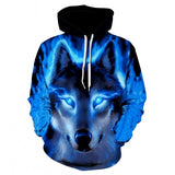 2019 new 3d animal-printed hoodie streetwear sweatshirt pullover casual hip-hop hoodie sportswear