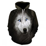 2019 new 3d animal-printed hoodie streetwear sweatshirt pullover casual hip-hop hoodie sportswear