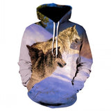 2019 new 3d animal-printed hoodie streetwear sweatshirt pullover casual hip-hop hoodie sportswear