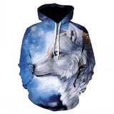 2019 new 3d animal-printed hoodie streetwear sweatshirt pullover casual hip-hop hoodie sportswear