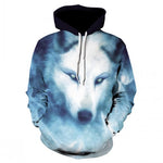 2019 new 3d animal-printed hoodie streetwear sweatshirt pullover casual hip-hop hoodie sportswear