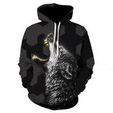 2019 new 3d animal-printed hoodie streetwear sweatshirt pullover casual hip-hop hoodie sportswear