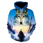 2019 new 3d animal-printed hoodie streetwear sweatshirt pullover casual hip-hop hoodie sportswear