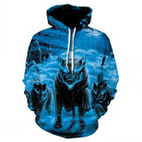 2019 new 3d animal-printed hoodie streetwear sweatshirt pullover casual hip-hop hoodie sportswear