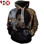 HX Newest Movie Skyscraper Dwayne Johnson Hoody 3D Print Men Women Hipster Long Sleeve Hoodie HX030